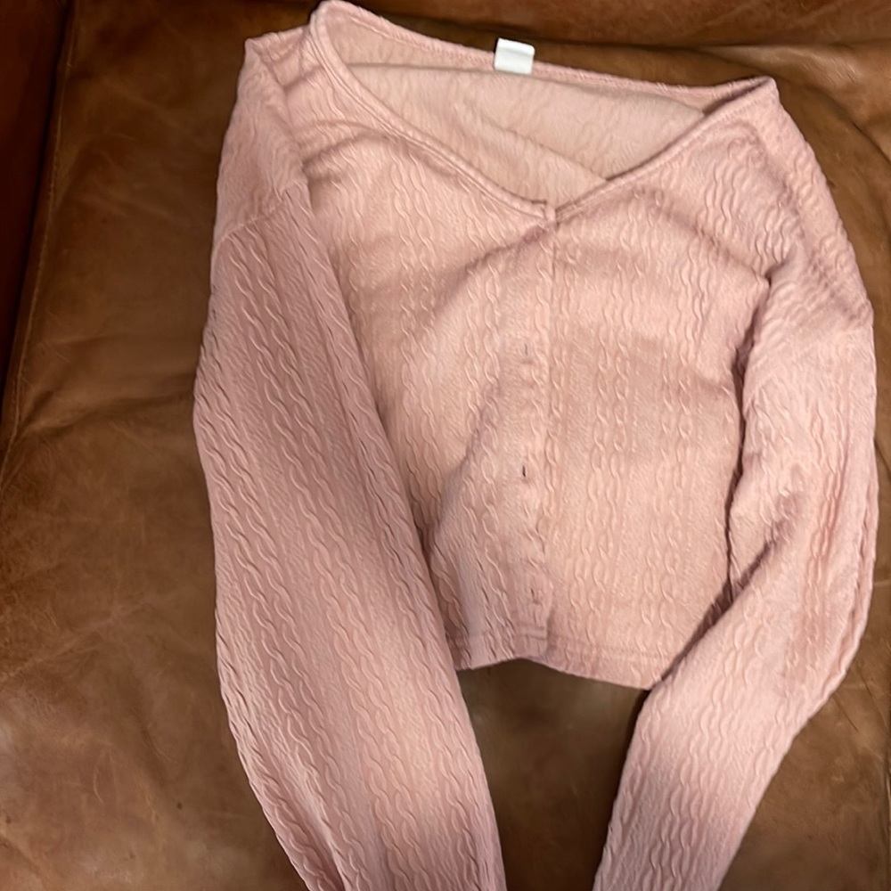 Cute kawaii long sleeve crop top